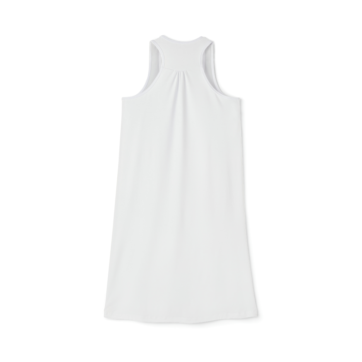 Sleek Flex Racerback Dress White Back