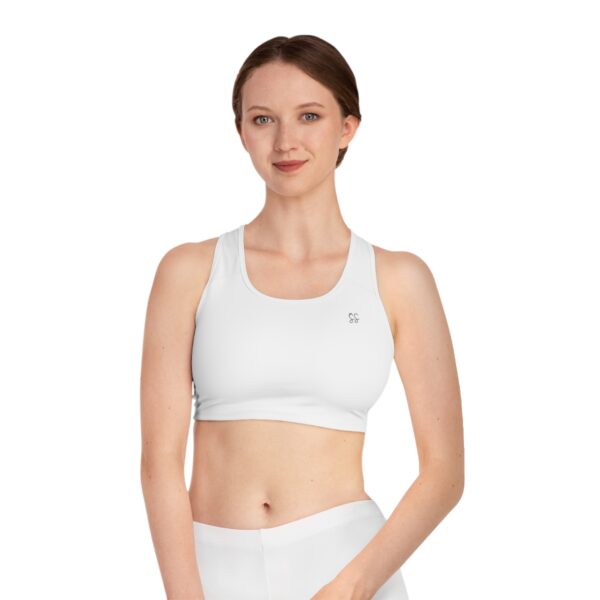 Endura Flex Sports Bra White Stitch Front 1