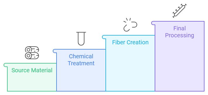 production process of rayon fabric