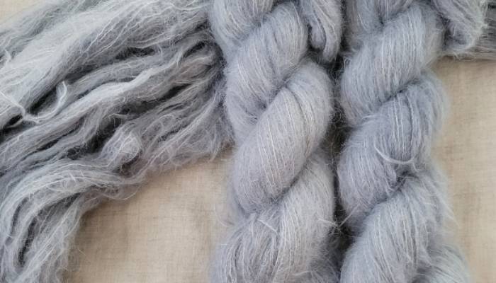 Suri silk in grey color