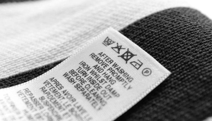 easily read clothing labels